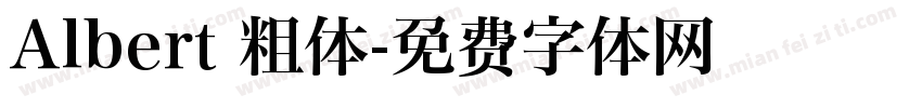 Albert 粗体字体转换
